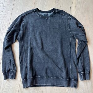 RVCA Men's Black Crew Sweatshirt